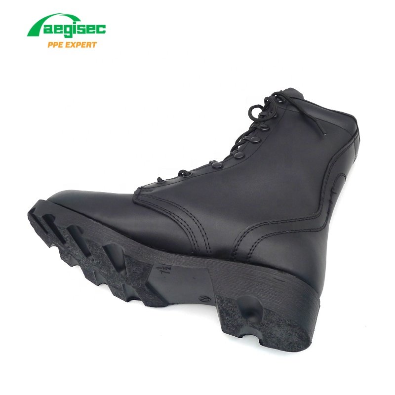 AEGISEC cow leather anti slip jungle boots rubber moulding tactical desert boot