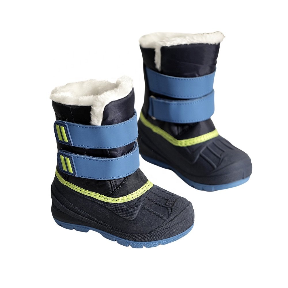 China Wholesale Winter shoes warm waterproof solid colorful snow for kid boots non-slip girls boys snow boot
