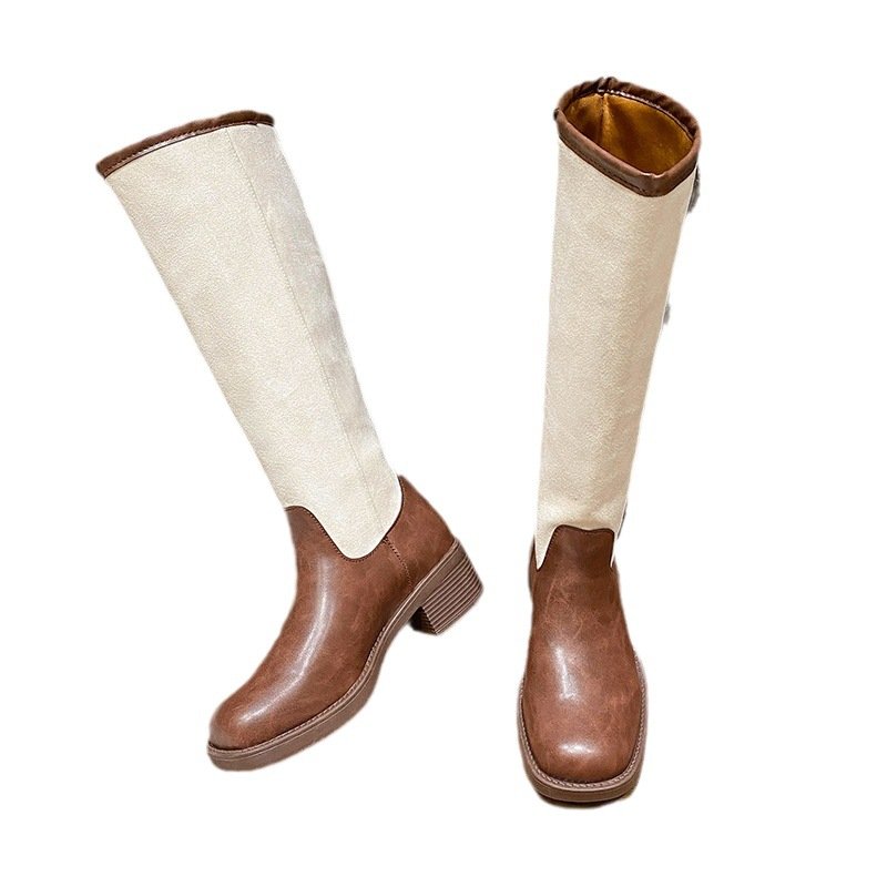 Factory Direct Wholesale long boots women knee leather boots women luxury designer high knee boots for women