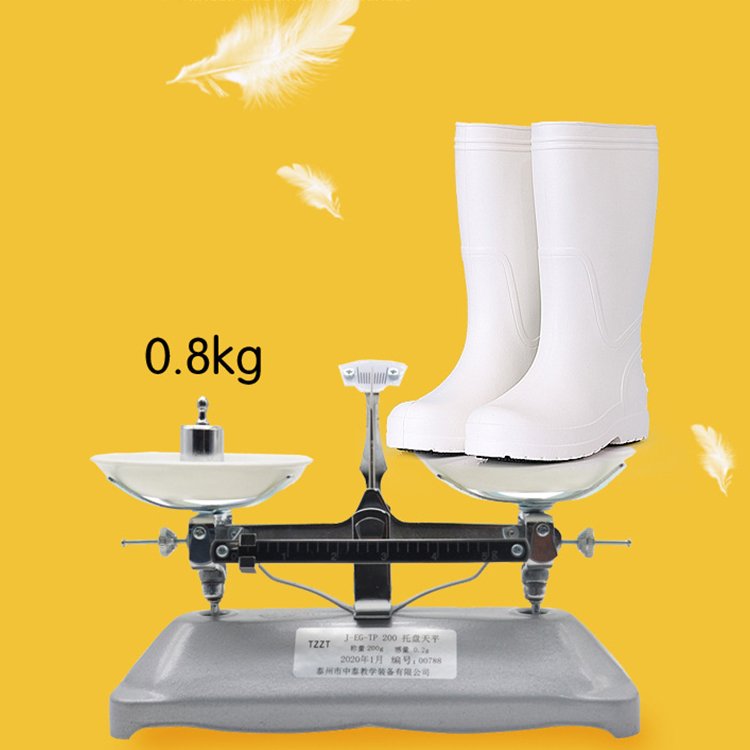 White Anti Slip Waterproof Botas Sanitarias Food Industrial Canteen Kitchen Chef Restaurant Safety Eva Foam Sanitary Boots Man