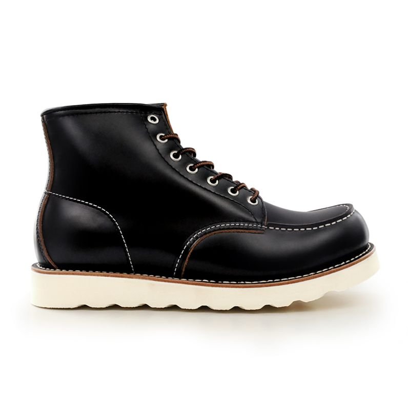 Goodyear Breathable and Height Increasing Safety Shoes Men's Winter Boots in Western Style Genuine Leather Lace-Up Closure