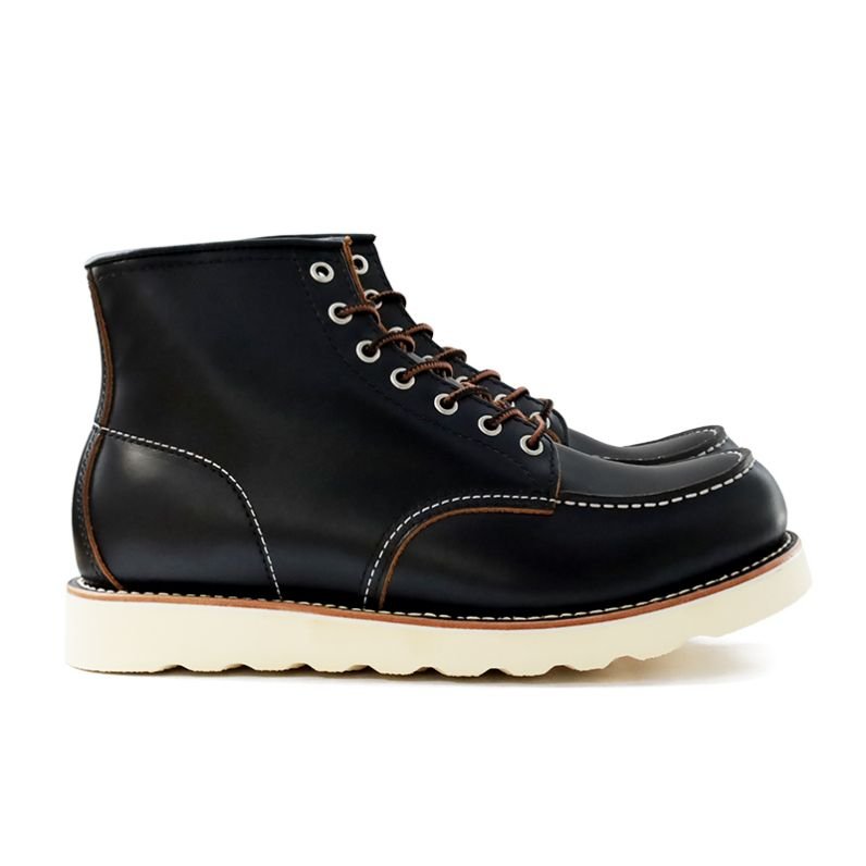 Goodyear Breathable and Height Increasing Safety Shoes Men's Winter Boots in Western Style Genuine Leather Lace-Up Closure