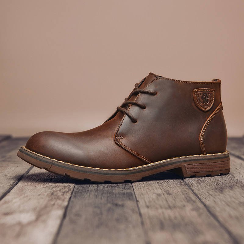 New hot men's boots cowboy leather shoes factory supplier new brand ankle boots men's boots