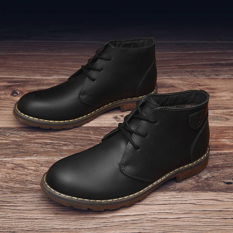 New hot men's boots cowboy leather shoes factory supplier new brand ankle boots men's boots