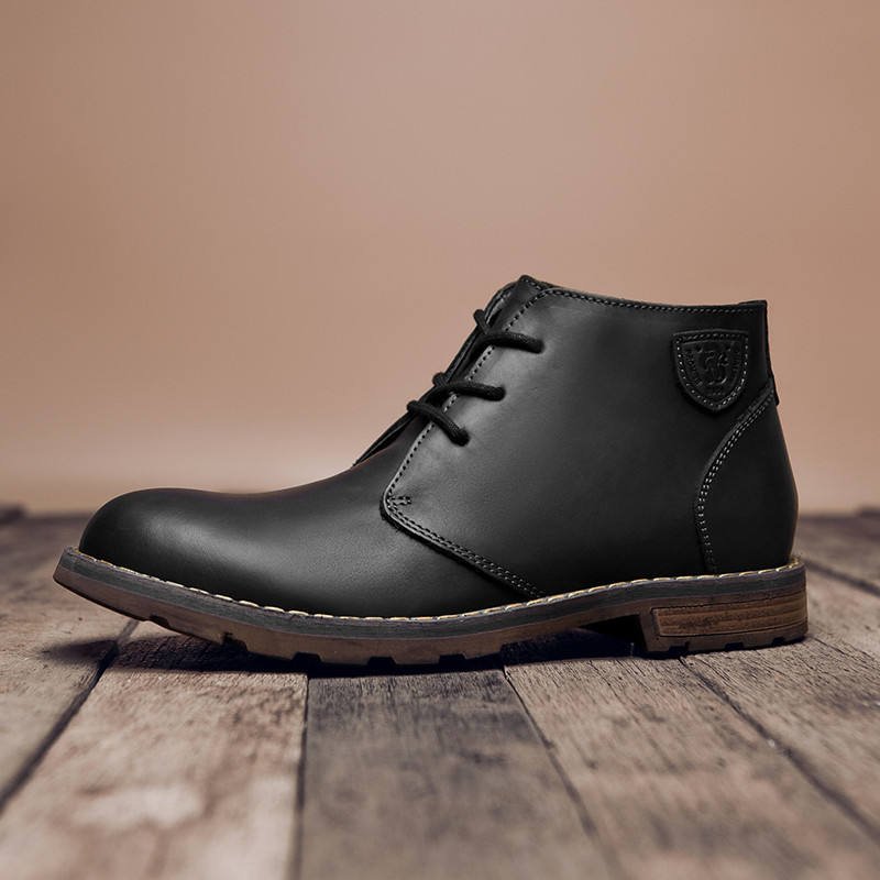 New hot men's boots cowboy leather shoes factory supplier new brand ankle boots men's boots