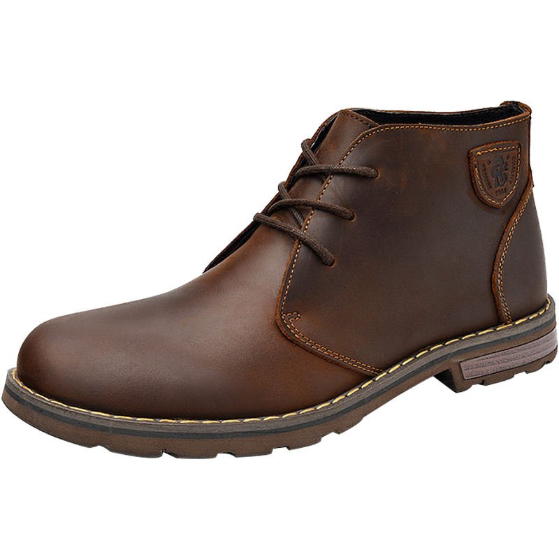 New hot men's boots cowboy leather shoes factory supplier new brand ankle boots men's boots