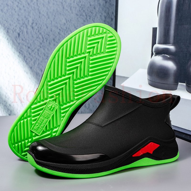 Waterproof boots for men rubber shoe rain boots men raining fishing shoes farmer shoes gumboots