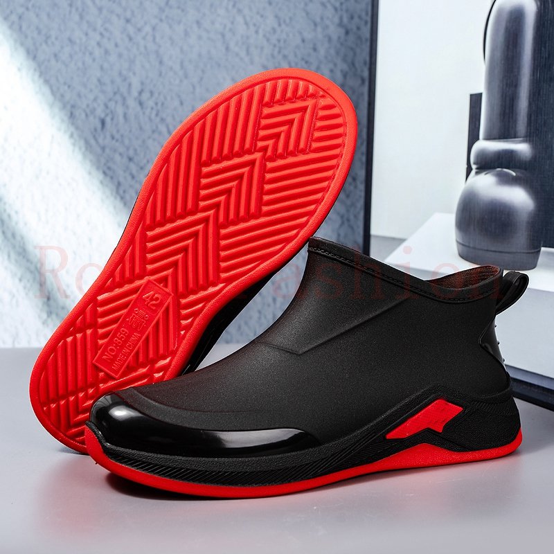 Waterproof boots for men rubber shoe rain boots men raining fishing shoes farmer shoes gumboots