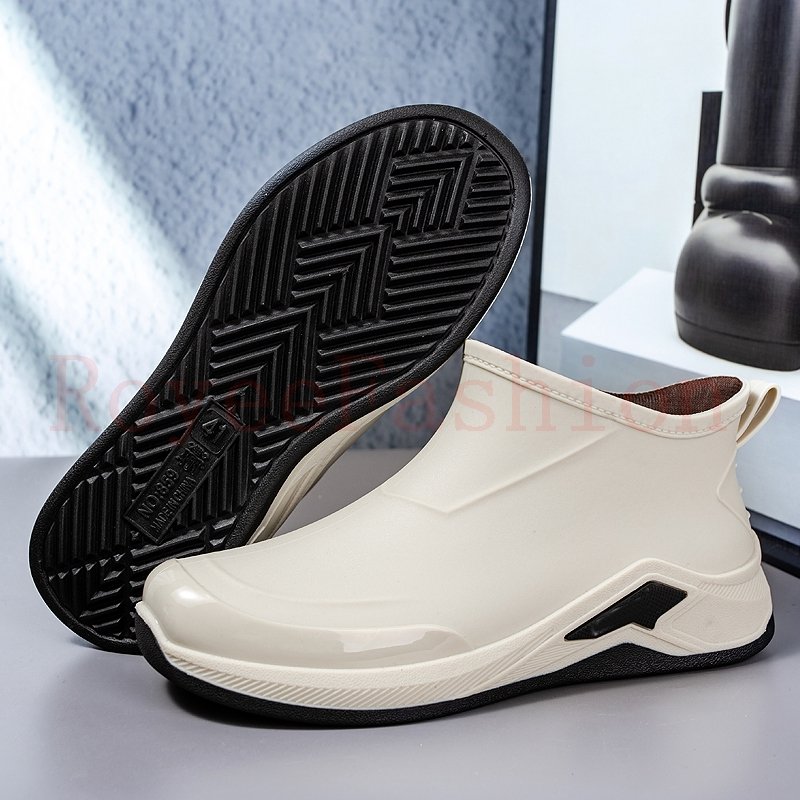 Waterproof boots for men rubber shoe rain boots men raining fishing shoes farmer shoes gumboots