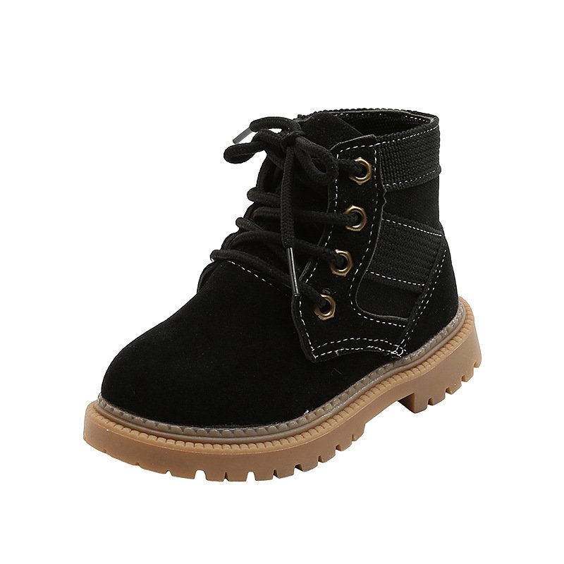 Children Boys Girls Shoes Soft Sole Leather Boots Low Barrel Short Boots New Kids British Style Non-slip Wear-resistant Trend