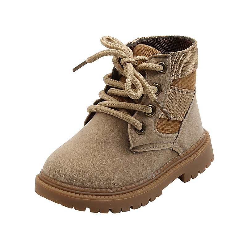Children Boys Girls Shoes Soft Sole Leather Boots Low Barrel Short Boots New Kids British Style Non-slip Wear-resistant Trend