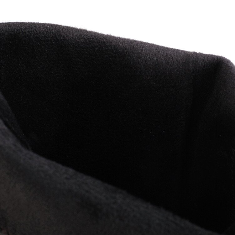 Cialisa 2022 New Black Patchwork Women Shoes Pointed Toe Block High Heels Long Boots Winter Fur Knee-High Boot