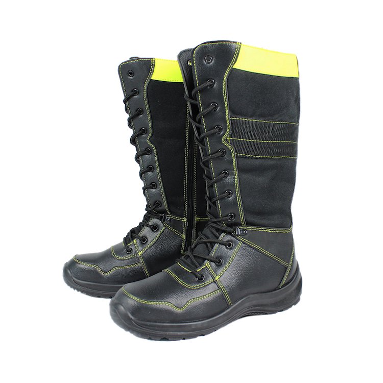 Waterproof men's fire fighting no lace work boots