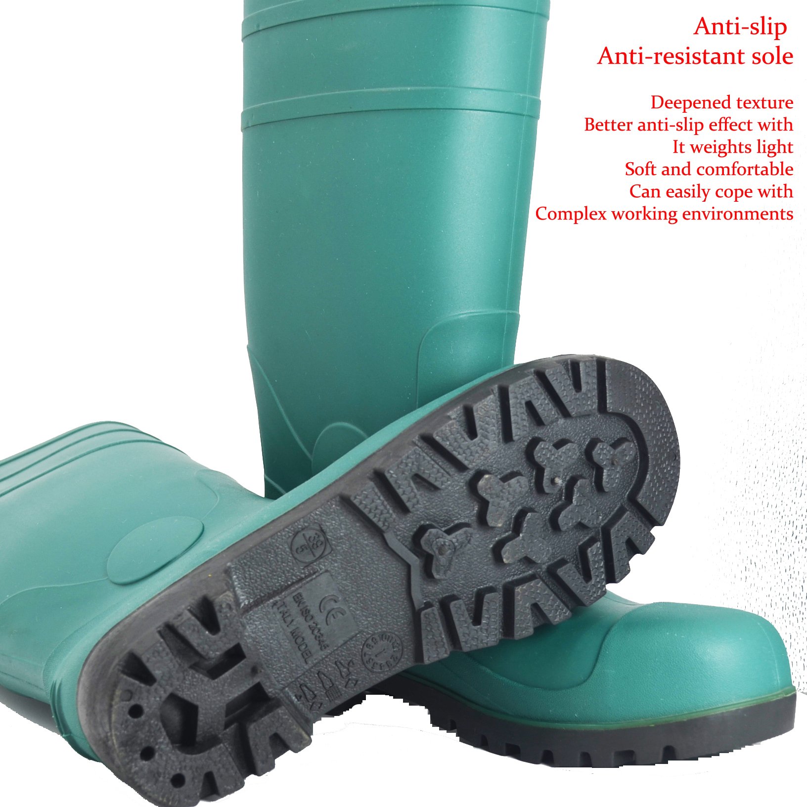 PVC Rain Boots Waterproof Rain Boots For Fishing Steel Toe Rain Boots
