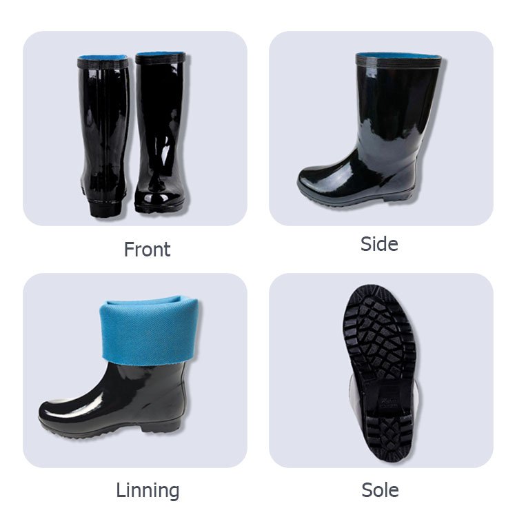 Wholesale YX-500 Outdoor Safety Rubber Rain Boots Knee High Farm Water Proof Rain Shoes For Men Farm Rain Boots