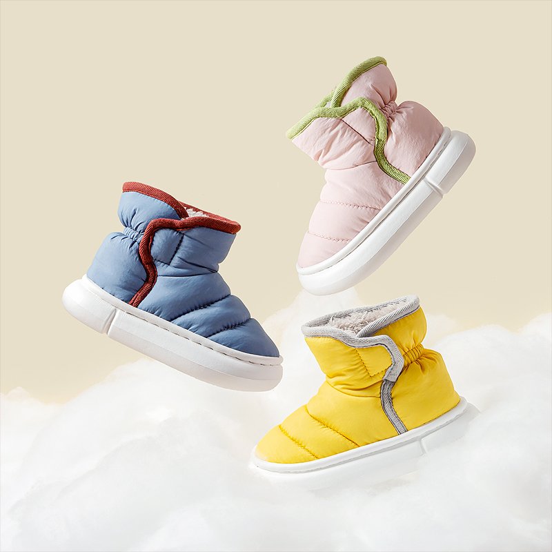 Cheerful Mario 2022 new style boots for kids children winter moccasin shoes girls baby unisex foot wear stock Anti-Slipper
