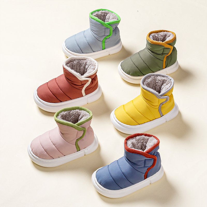 Cheerful Mario 2022 new style boots for kids children winter moccasin shoes girls baby unisex foot wear stock Anti-Slipper