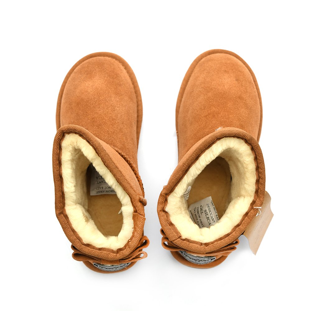 New Winter Women Short Plush Warm Platform Flats Casual Shoes Suede Fur Chelsea Ankle Snow Boots