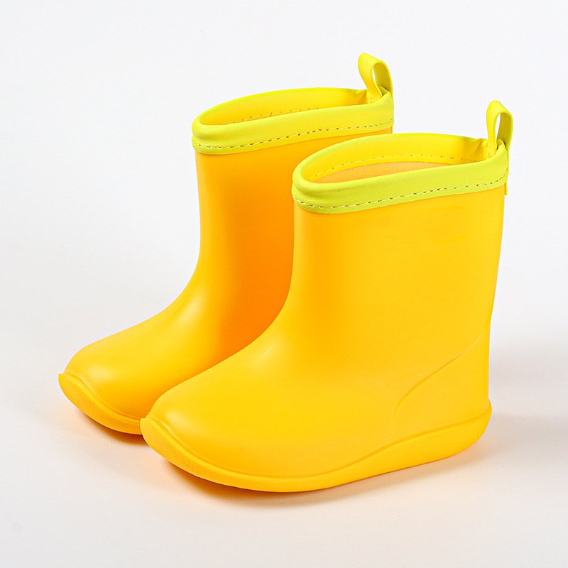 Customized Cute Waterproof Non Slip Ankle Heels PVC Rain Boots for Children