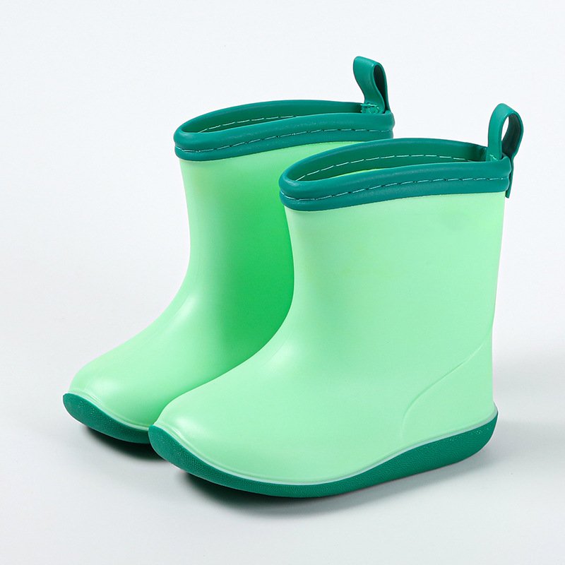 Customized Cute Waterproof Non Slip Ankle Heels PVC Rain Boots for Children