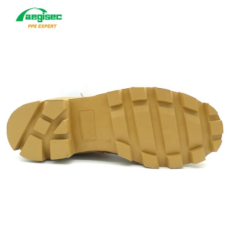 AEGISEC cow leather+textile desert boots slip oil resistant lace up combat hiking boots