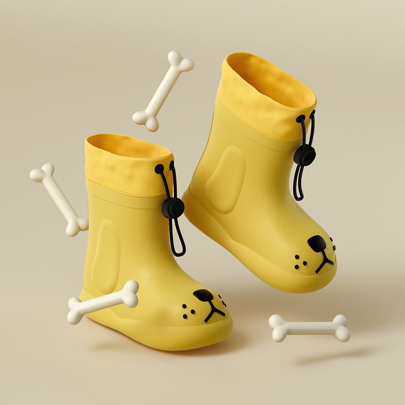 Children Rubber Boots Kids Water Shoes EVA Baby Cartoon Waterproof Non-slip Warm Winter rain boot kids