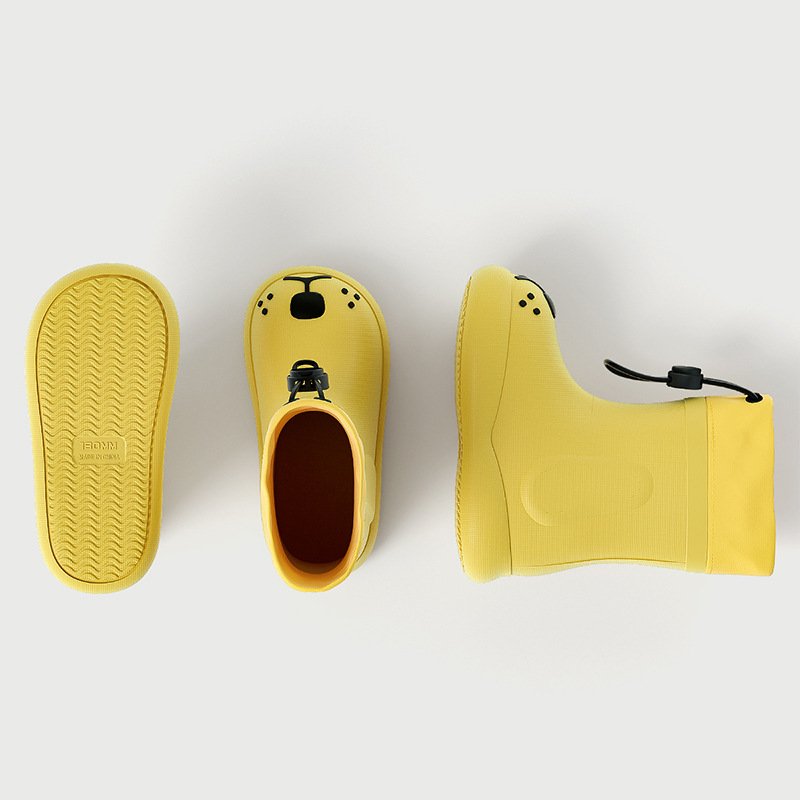 Children Rubber Boots Kids Water Shoes EVA Baby Cartoon Waterproof Non-slip Warm Winter rain boot kids