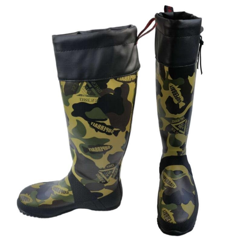 2024 New Fashion Outlet Ladies Rubber Rain Boots Green Unisex Heat Shrink Boots