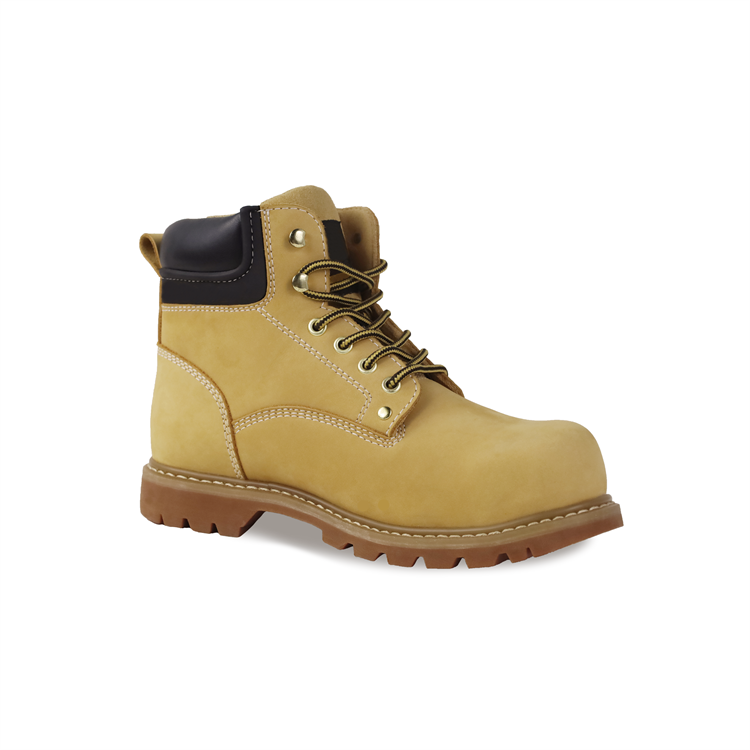 Casual Goodyear Welted Leather Safety Shoes Men Unisex Yellow Steel Toe Work Boots Winter Spring Summer-Work Security