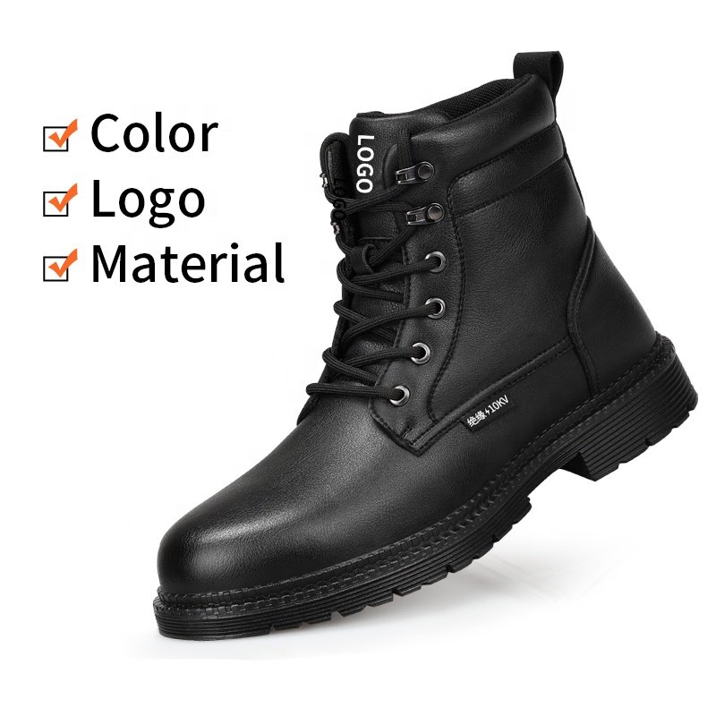 LAnoudun Insulated 10KV safety boots Waterproof microfiber upper safety boots for winter