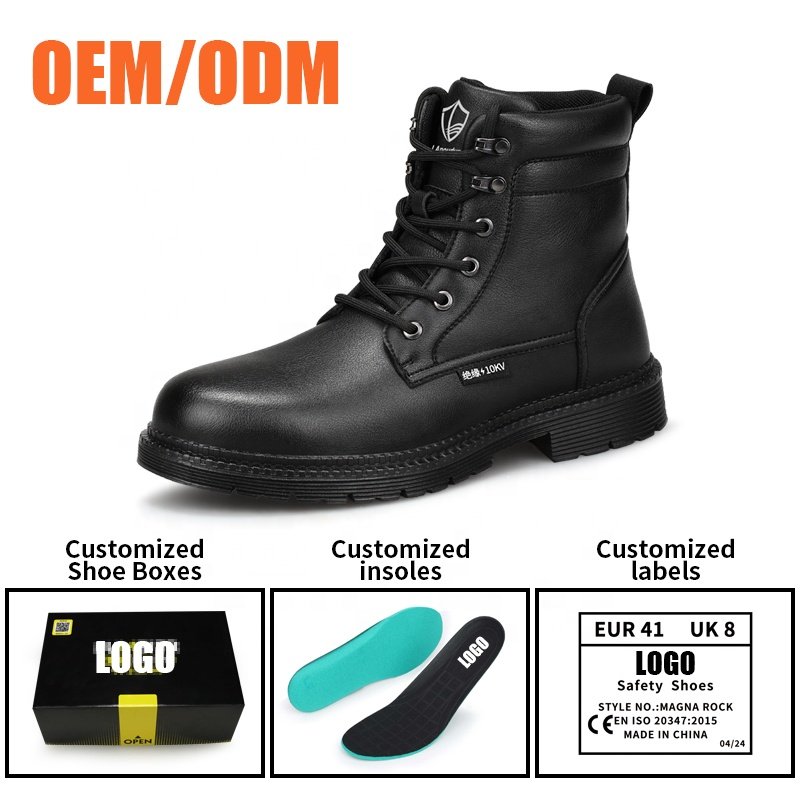 LAnoudun Insulated 10KV safety boots Waterproof microfiber upper safety boots for winter
