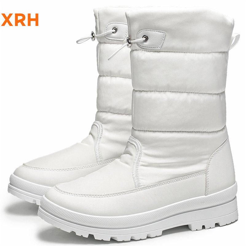 Wholesale Anti-Slip Zipper Adjustable Lock Pu Upper Fur Lined Warm Women'S Women Winter Snow Boots For Women