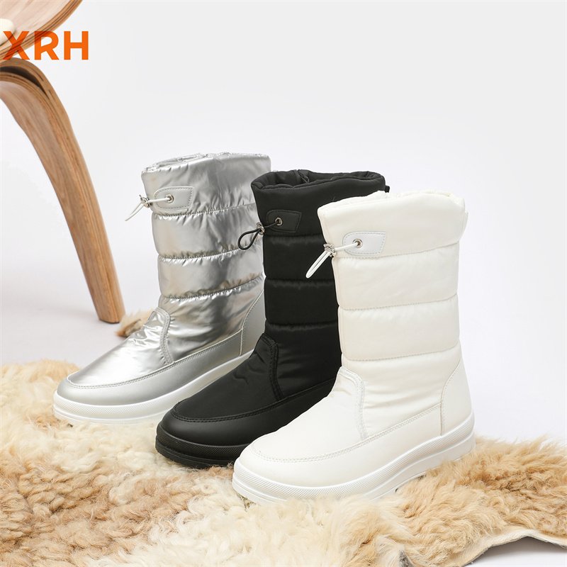 Wholesale Anti-Slip Zipper Adjustable Lock Pu Upper Fur Lined Warm Women'S Women Winter Snow Boots For Women