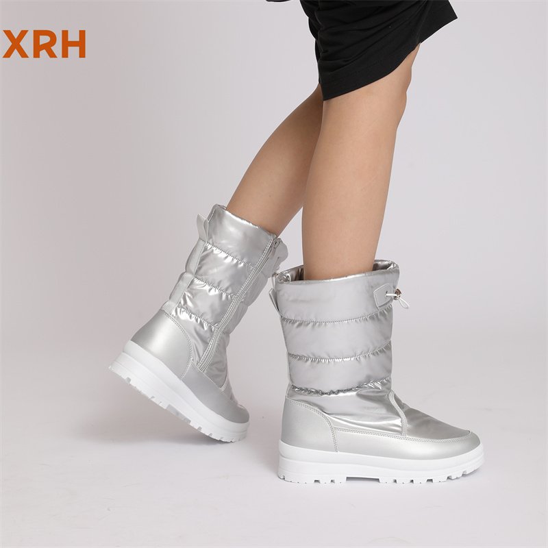 Wholesale Anti-Slip Zipper Adjustable Lock Pu Upper Fur Lined Warm Women'S Women Winter Snow Boots For Women