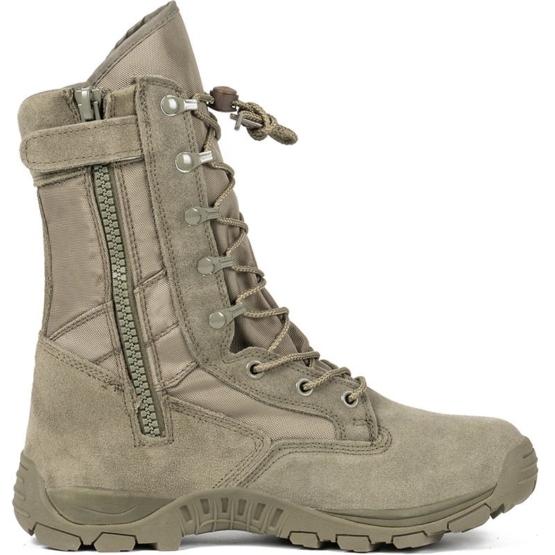 New Supply Zipper High Top Combat Boots Men Outdoor Waterproof Desert Hiking Tactical Training Boots