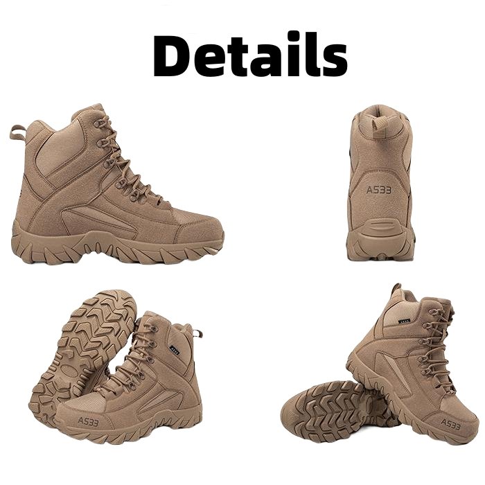 Wholesale A709 Mid-Cut Delta Desert CQB Tactical Combat Outdoor Hiking Trekking Boots