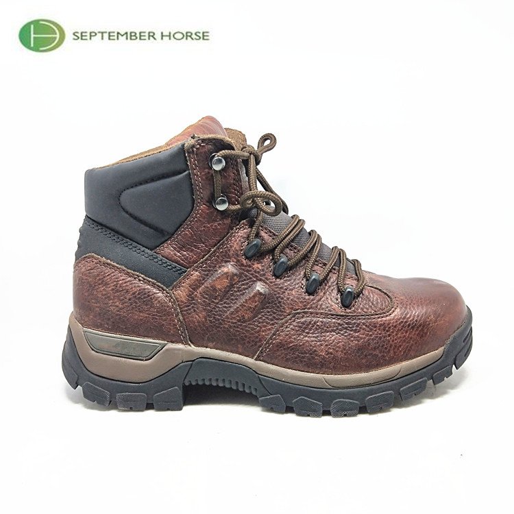 Genuine Leather Casual Style Lace-up Ankle Men Boots