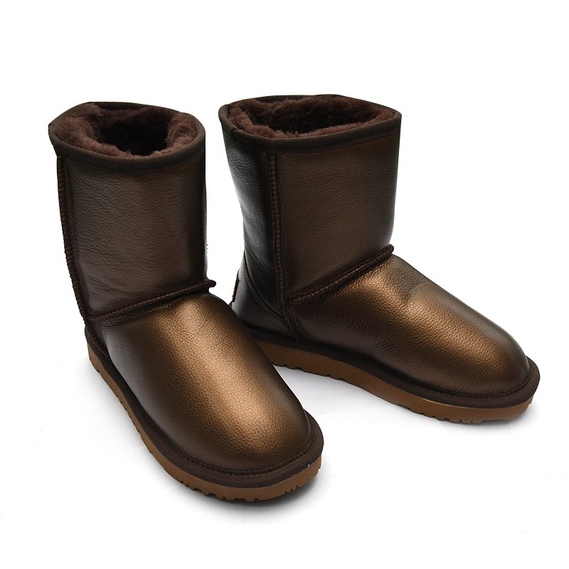European Standard Multiple Colors Breathable Warm Bedroom Tpr Sole 100% Sheepskin Suede Wool Fur Snow Boots for Woman
