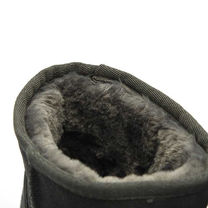 European Standard Multiple Colors Breathable Warm Bedroom Tpr Sole 100% Sheepskin Suede Wool Fur Snow Boots for Woman