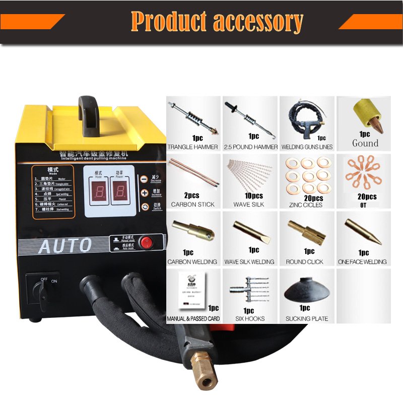 Metal Car Body Repair Equipment Steel Auto Dent Remover Pulling Machine Automotive Dent Puller Spot Welder Dent Puller