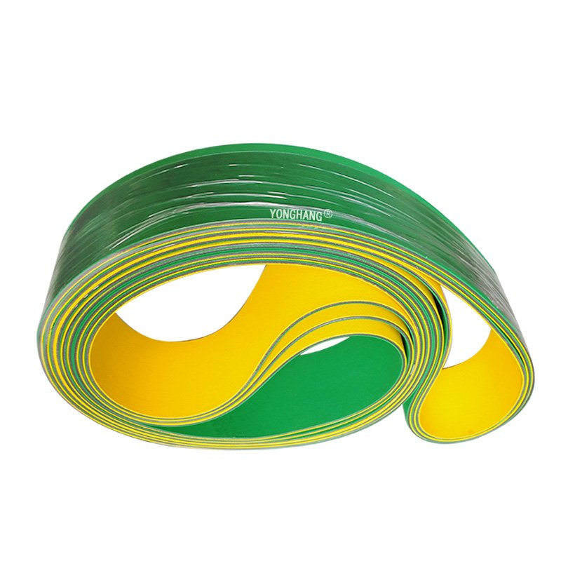 Custom1.5/2.0/2.5/3.0/3.5/4/5.5 mm Thickness Green Yellow Coating Nylon Baseband Conveyor Drive Belt