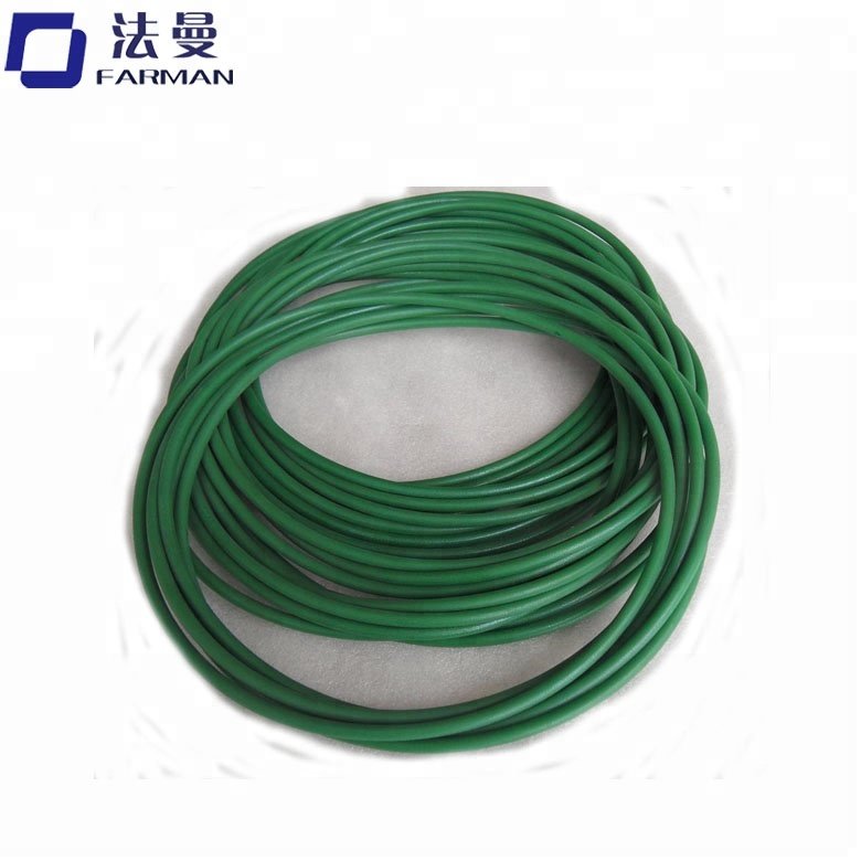 pu polyurethane green round belt with Transmission