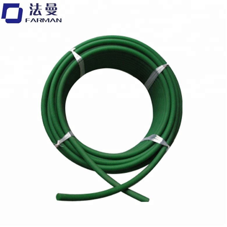 pu polyurethane green round belt with Transmission