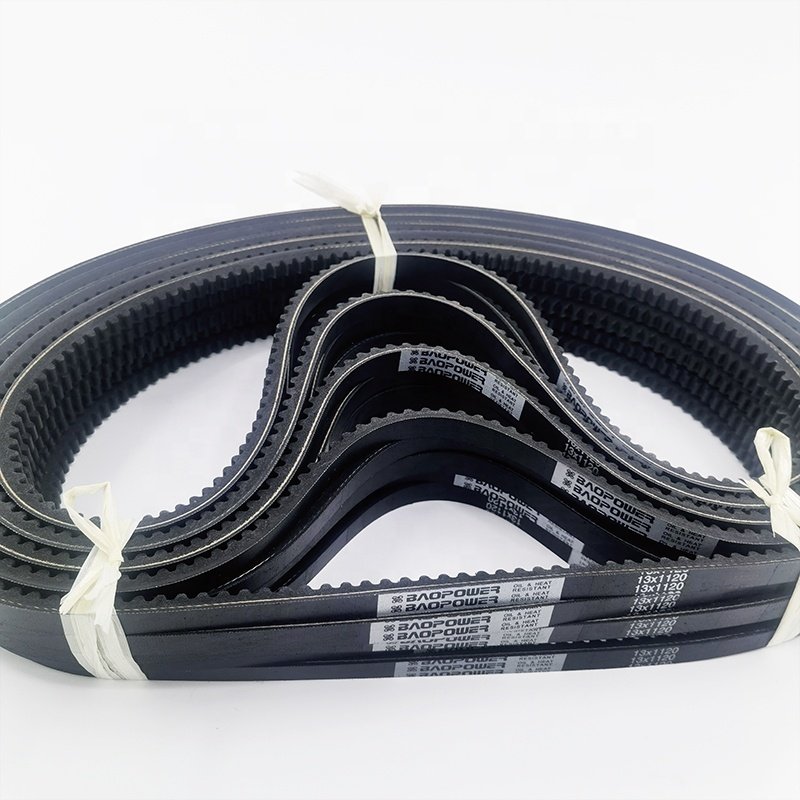 Baopower 13X838 Li Cogged V Belts Industrial V-Belt Rubber High Quality Transmission Teeth Belts