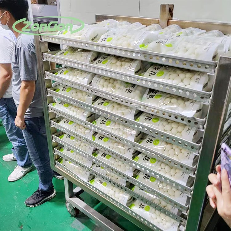 250kg Automatic Quail Egg Shelling Peeling Processing Line