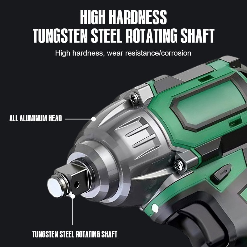 1/2 Cordless Industrial Impact Wrench 20V Electric Power Source DIY Grade Battery Operated