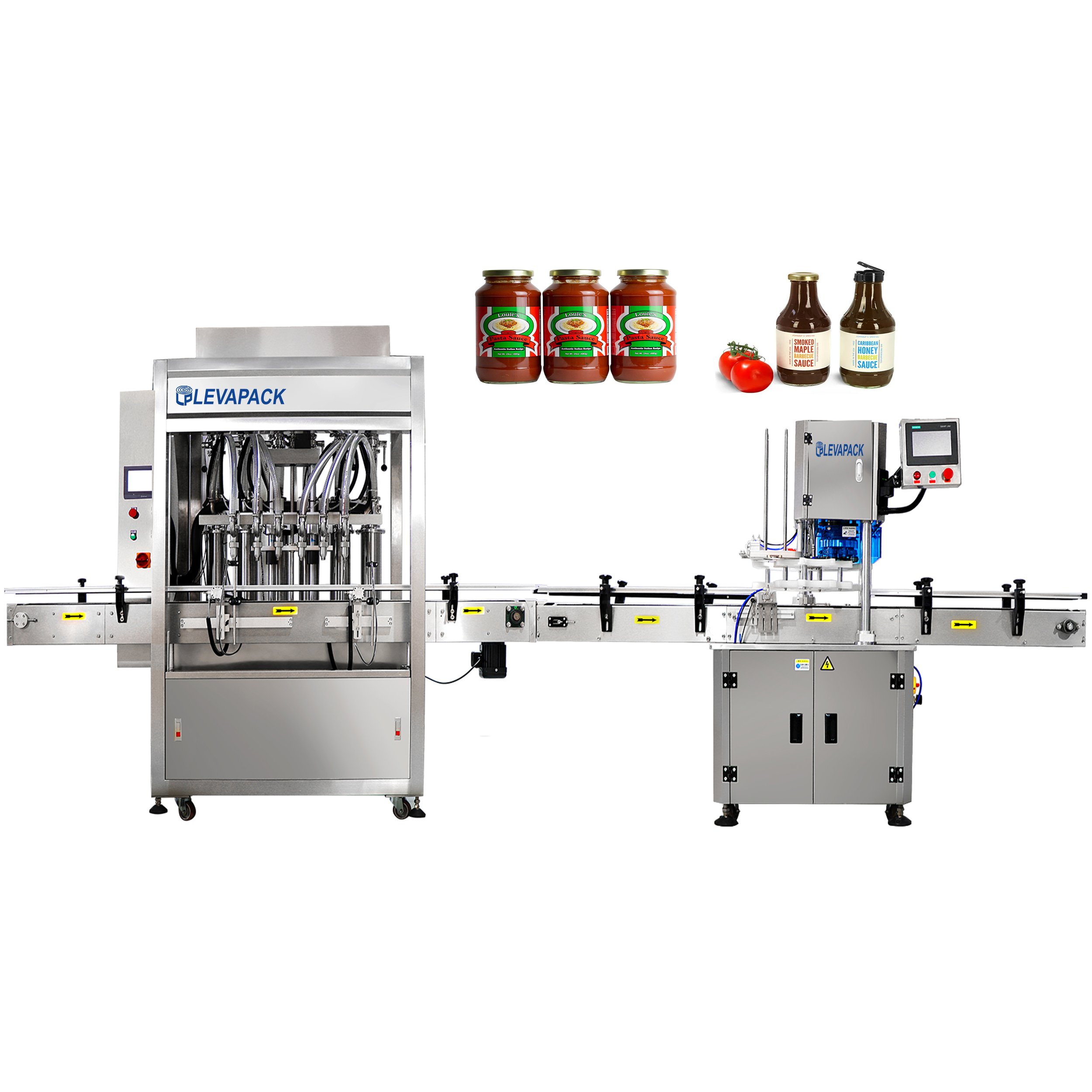 Automatic Liquid Olive Oil Lotion Pepper Sauce Piston Pump Filling Capping Labeling Machine Line