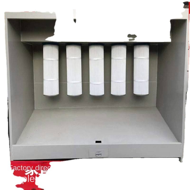 Small Semi or Fully Automatic Electrostatic Powder Coating Booth Line With Power and Free Conveyor European Quality