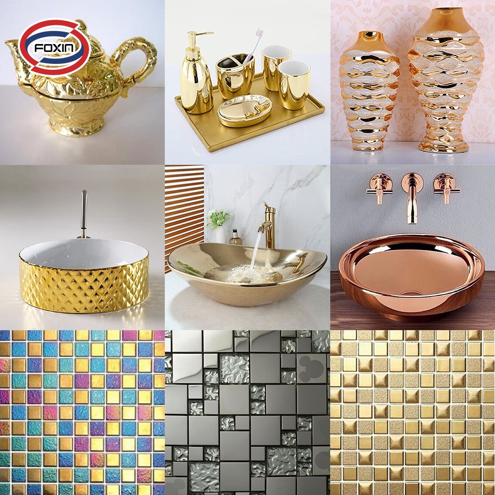 Factory Direct Sale Ceramic Tiles Uv Coating Machine Vacuum Metallizing Plant PVD Ceramic Tiles Uv Coating Machine