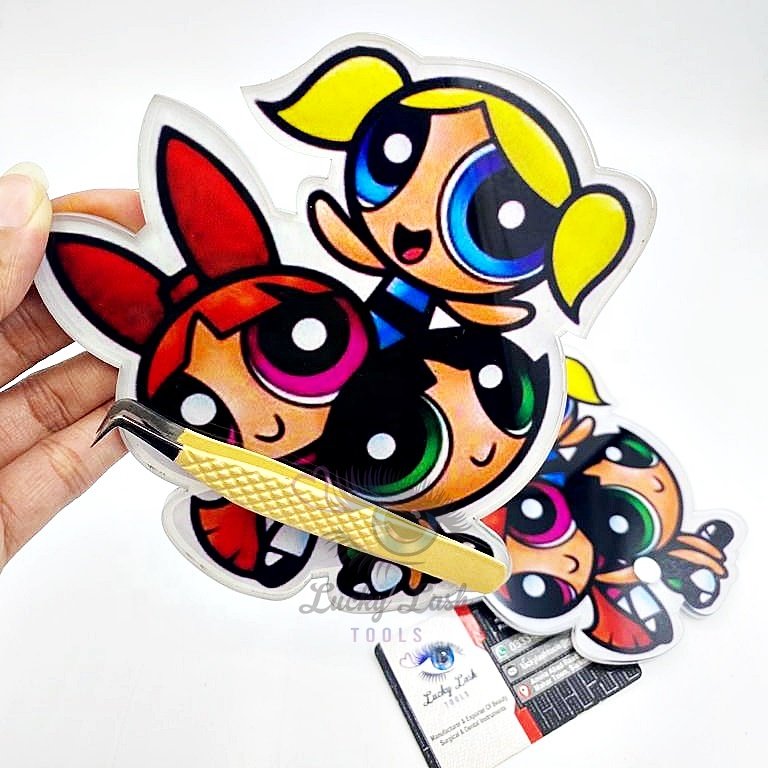 Power Of Girls Lash Tiles for Eyelash Extension Tools wholesale customized Label & available lash tile in different packing